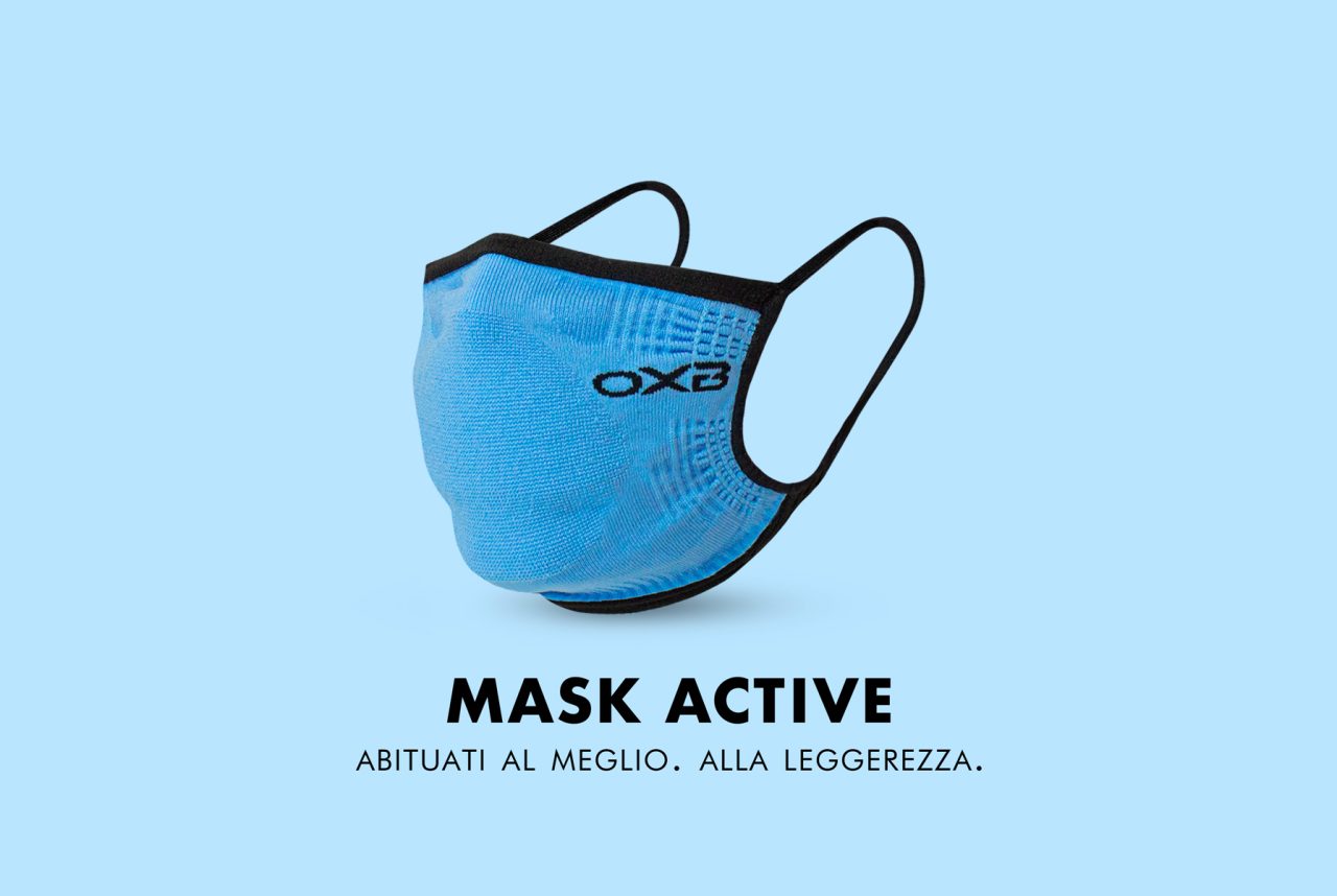 Anche nello sport la protezione di Oxyburn con la nuova Mask Active